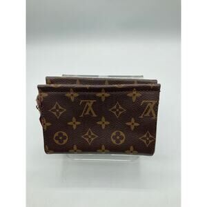 Pre-Owned Louis Vuitton Cosmetic Bag- about 4.5 x 6 inches, Brown